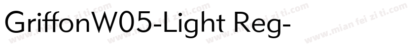 GriffonW05-Light Reg字体转换